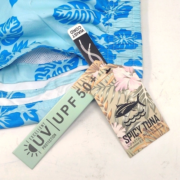 Spicy Tuna Men's Cargo Swim Trunk - Picture 6 of 9